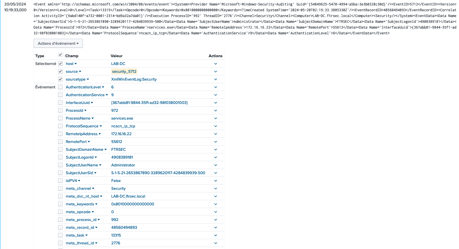 DCSync - Splunk